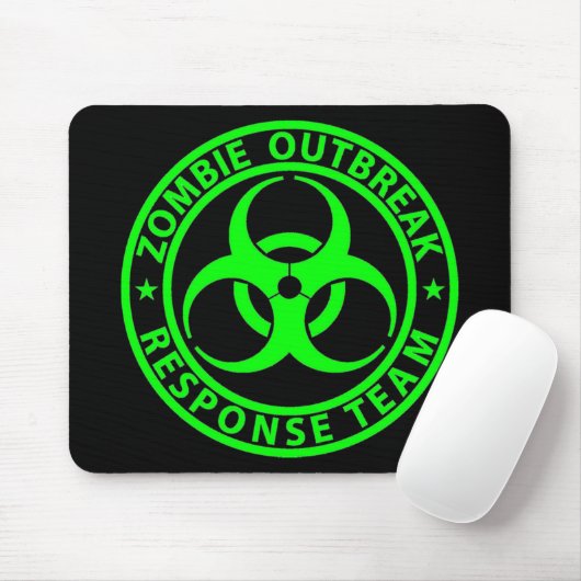 Zombie-Ausbruch-Warteteam-Neon-Grün Mousepad (Mit Mouse)