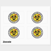 Zombie-Ausbruchreaktionsteam Rechteckiger Aufkleber (Blatt)