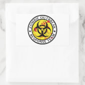 Zombie-Ausbruchreaktionsteam Rechteckiger Aufkleber (Tasche)