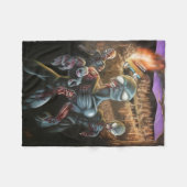 Zombie-Außerirdischen Fleecedecke (Vorderseite (Horizontal))