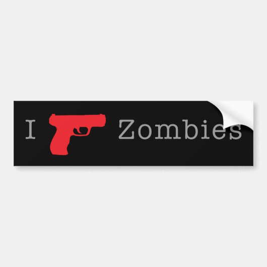 Zombie-Auto Autoaufkleber (Vorne)