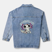 Zombie Axolotl Jeansjacke (Rückseite)