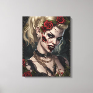 Zombie Babe 04 Leinwanddruck