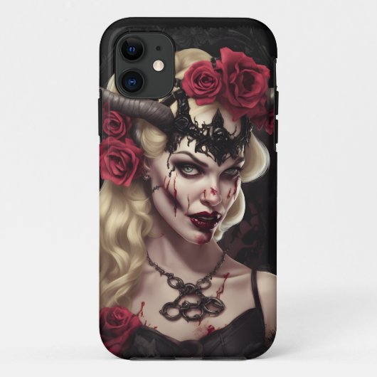 Zombie Babe 06 Case-Mate iPhone Hülle (Rückseite)