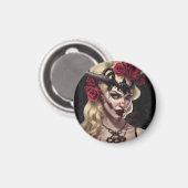 Zombie Babe 06 Magnet (Vorderseite/Rückseite)