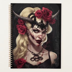 Zombie Babe Gothic Wochenplaner - Goth Ästhetik
