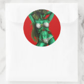 Zombie Babe Runder Aufkleber (Tasche)