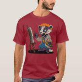 Zombie Badger Artist T-Shirt (Vorderseite)