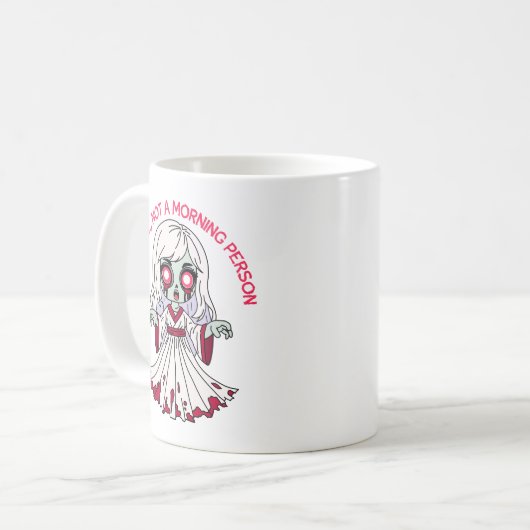 Zombie Banshee, nicht Morgenmensch Kaffeetasse (Vorderseite Links)