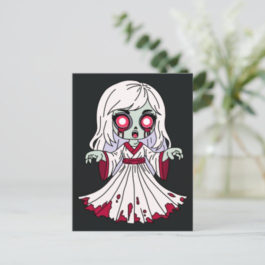 Zombie Banshee Postkarte (Stehend Vorderseite)