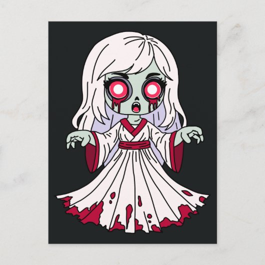 Zombie Banshee Postkarte (Vorderseite)