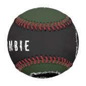 Zombie-Baseball - Schwarz & Grün Baseball (Rückseite)