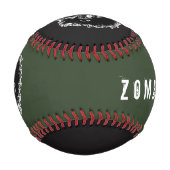 Zombie-Baseball - Schwarz & Grün Baseball (Vorderseite)