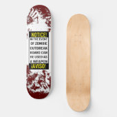 Zombie Basher Skateboard (Vorderseite)