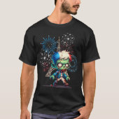 Zombie Bastille Day T-Shirt (Vorderseite)