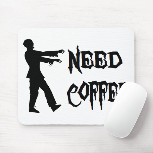Zombie: Bedarfs-Kaffee Mousepad (Mit Mouse)