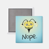 Zombie Bee/Zom-BEE - Gib mir NOPE. Magnet (Vorderseite/Rückseite)