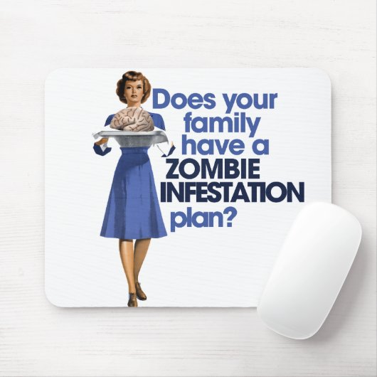 Zombie-Befall-Plan Mousepad (Mit Mouse)