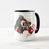 Zombie Behalt Calm Ringer Tasse (VorderseiteRechts)