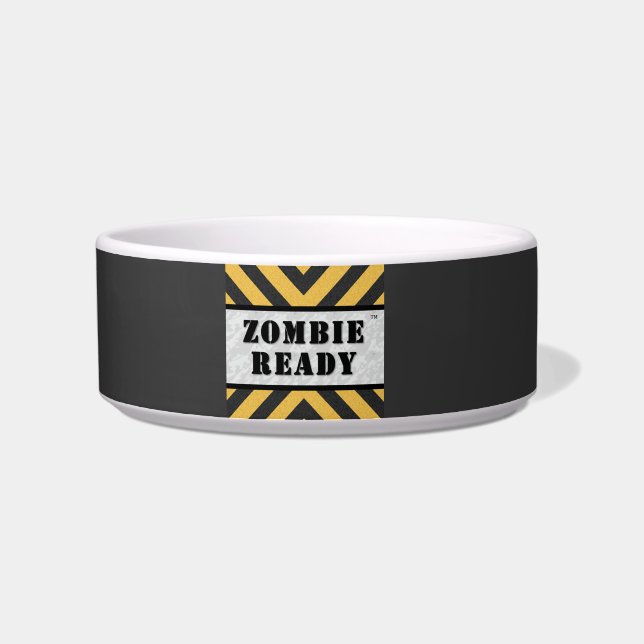 Zombie-bereite Katzen-Schüssel Napf (Links)