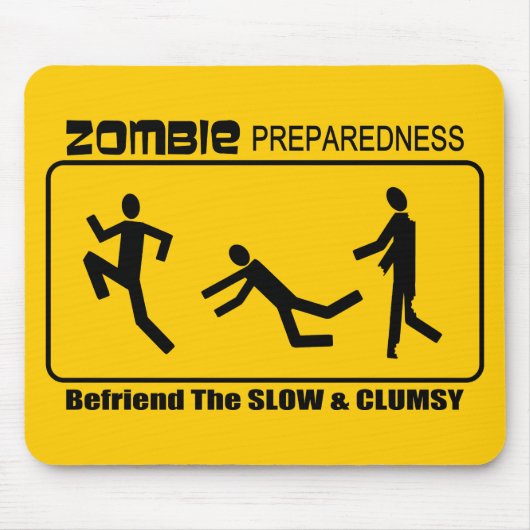 Zombie-Bereitschaft befreunden langsam ALLEN Mousepad (Vorne)