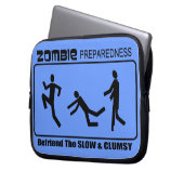 Zombie-Bereitschaft befreunden langsamen Entwurf Laptopschutzhülle (Vorderseite Links)