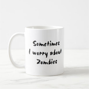 Zombie besorgt kaffeetasse