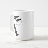 Zombie-Bibliothekar-Tasse Kaffeetasse (Vorderseite Links)