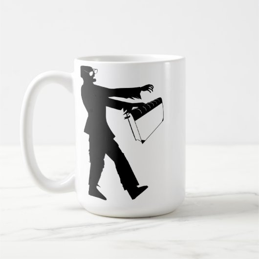 Zombie-Bibliothekar-Tasse Kaffeetasse (Links)