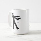Zombie-Bibliothekar-Tasse Kaffeetasse (Vorderseite Links)