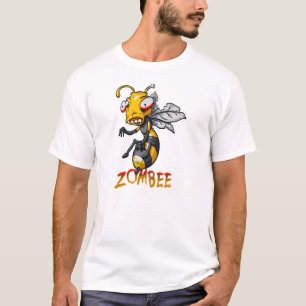Zombie-Bienen-Cartoon T-Shirt