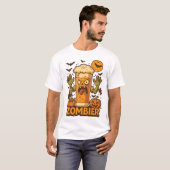 Zombie Bierglas Halloween T-Shirt (Vorne ganz)