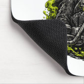 Zombie-Biker-Motorrad Mousepad (Ecke)