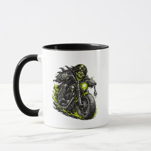 Zombie-Biker-Motorrad Tasse (Links)