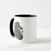 Zombie-Biker-Motorrad Tasse (Vorderseite Links)