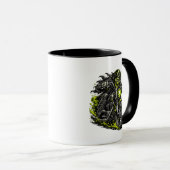 Zombie-Biker-Motorrad Tasse (VorderseiteRechts)
