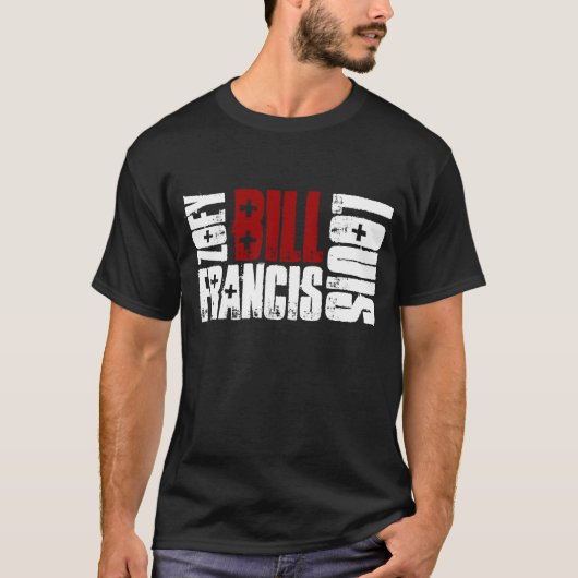 Zombie-Bill-Schwarzes T-Shirt (Vorderseite)