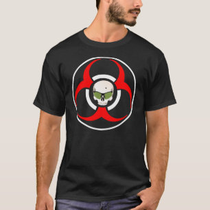 Zombie-Biogefährdung-Grün-Schatten T-Shirt