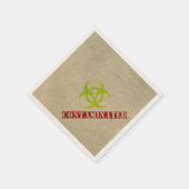 Zombie Biogefährdung Halloween-Party Paper Napkins Serviette (Ecke)
