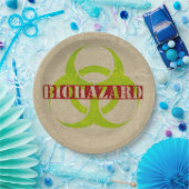 Zombie Biogefährdung Halloween-Party Paper Teller (Party)