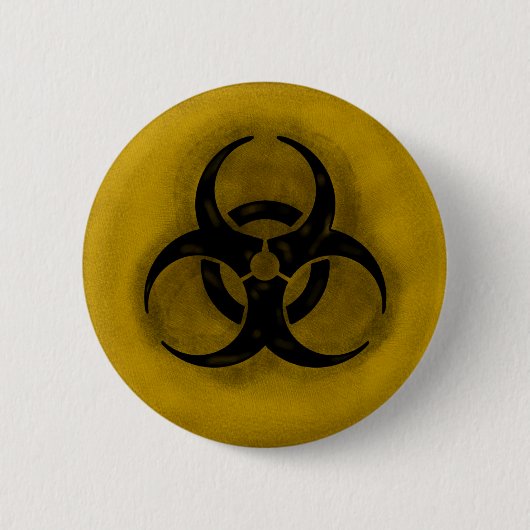 Zombie-Biogefährdung-Knopf Button (Vorderseite)
