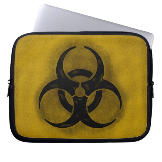Zombie-Biogefährdung-Laptop-Hülse Laptopschutzhülle (Vorderseite)