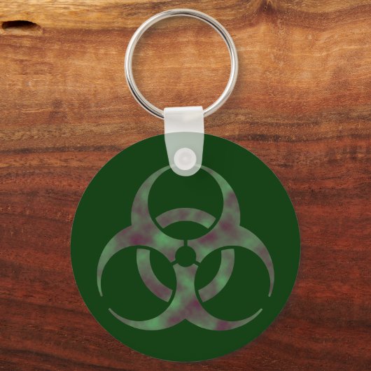 Zombie-Biogefährdung Schlüsselanhänger (Vorderseite)