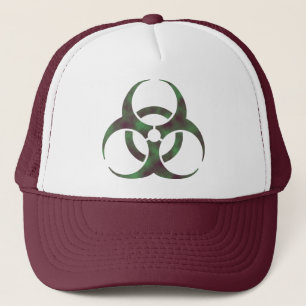 Zombie-Biogefährdung-Symbol Truckerkappe