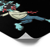 Zombie Birthday Ballon - Niedliche Zombie Kinder A Poster (Ecke)