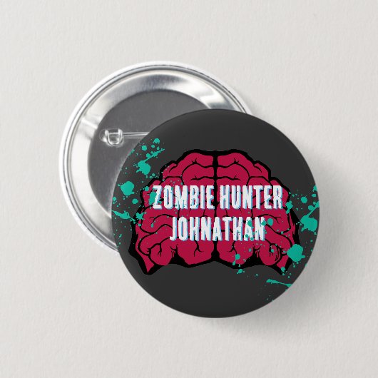 Zombie Birthday Halloween Kids Party Button (Vorne & Hinten)