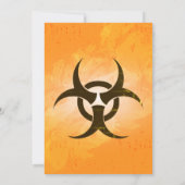 Zombie Birthday Halloween Kids Party Einladung (Rückseite)