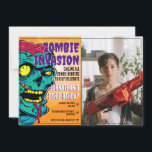 Zombie Birthday Halloween Kids Party Einladung<br><div class="desc">ALLE ZOMBIE-JÄGER AUFFORDERN,  BEI DER FEIERBURTSTAGUNG ZU HELFEN</div>