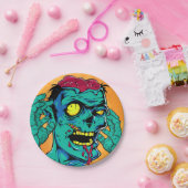 Zombie Birthday Halloween Kids Party Pappteller (Party)