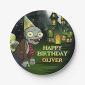 Zombie Birthday Kids Beängstigend Monster Pappteller (Vorderseite)